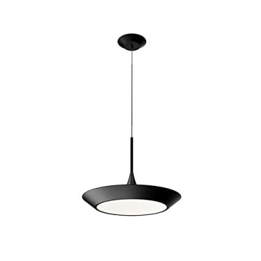Imagem de Lustre moderno LED, Lustre LED estilo minimalista moderno, Luminária pendente de ferro de cabeça única, Luz suspensa de teto, Luminária de decoração para restaurante e café, Altura ajustável