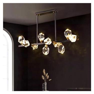 Imagem de Modern Dine Sala de Jantar Luzes Pendentes Iluminação Interna Luminária de Teto Luz Pendente Lustres LED Compatível com Sala de Estar Iluminação Interna, Lustres LED, Branco Quente-10 Cabeça