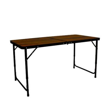 Imagem de Mesa Dobravel Portátil para Churrasco, Praia e Camping - Ajustável, Transforma em Maleta e Fácil de Transportar, 120x60cm