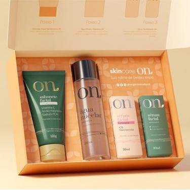 Imagem de Kit Skincare ON em 4 passos - Sérum Facial Iluminador + Sérum Facial Revitalizante + Sabonete Facial Revitalizante + Água Micelar Prebiótica - ON