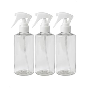 Imagem de Kit 3 Frasco Cilindrico Borrifador Mini Trigger Pulverizador com Válvula Multiuso 300ml