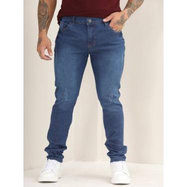 Imagem de Calça Jeans Masculina Skinny Lisa Com Elastano - Amar Denim Days, Lava
