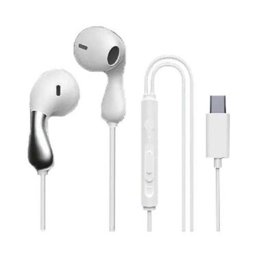 Imagem de Fones De Ouvido In-Ear Com Fio Tipo-C 3.5mm Hi-Fi Estéreo Para Esporte