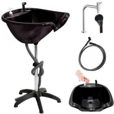 Imagem de Lavatório De Cabelo Portátil Cuba Móvel Salão Beleza + Ducha - Belle N