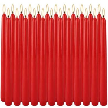 Imagem de Caper Candles YOROXRG Red, pacote com 24 unidades, 7-8 horas de tempo 