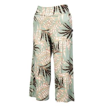 Imagem de Calça Pantacourt Feminina Bruna e Bia Estampada Verde Claro, Verde cla
