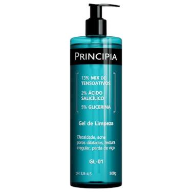 Imagem de Gel de Limpeza Facial Principia 13% Tensoativos + 2% Ácido Salicílico + 5% Glicerina GL-01 com 500g