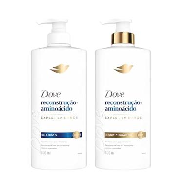 Imagem de Kit Dove Reconstrução + Aminoácido Shampoo 600ml + Condicionador 600ml
