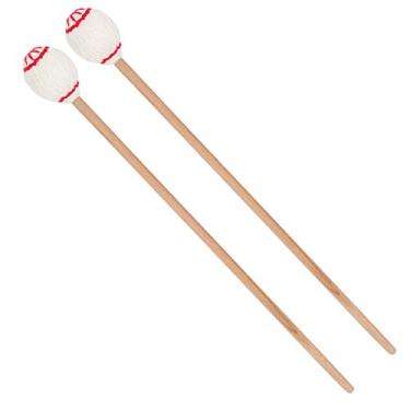 Imagem de RiToEasysports Marimba Malkets Portátil Maple -Gang -Wollballstagen Acessórios para Jogos de Percussão (poste de madeira careca)
