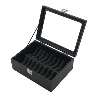 Imagem de LCSVCCXA Estojo de Exibição de Pulseira de Couro PU com Tampa Transparente para Mulheres, Organizador de Joias Compacto E Elegante, 20 Vagas