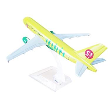 Imagem de 1/400 Scale Russia Air Siberia S7 Airbus 320 A320 Airplane Model Alloy Model Diecast Plane High Simulation Model for Collection
