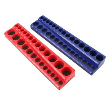 Imagem de Depisuta Organizador de Soquete Magnético, Organizador de Conjunto de Soquete Padrão de 3/8 de Polegada e 30 Slots, Organizador de Soquete de Tamanho Padrão e Profundo