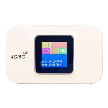 Imagem de Sanpyl Roteador WiFi 4G, Roteador Hotspot Móvel 4G Com Slot para Cartão Micro SIM, Bateria de 3000mAh, Roteadores de Viagem Portáteis Sem Fio de 150Mbps Com Suporte para 10 Usuários