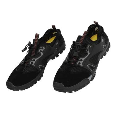 Imagem de Tênis de Caminhada Masculino Preto Respirável Secagem Rápida Praia Caminhada Ao Ar Livre Tênis de água para Escalada (45)