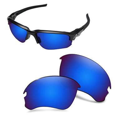 Imagem de AOZAN Lentes de reposição polarizadas ANSI Z87.1 para óculos de sol Oakley Flak Draft OO9364 - azul Capri