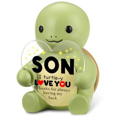 Imagem de Tartaruga sincera - presente temático para filho, lembrança de apreciação fofa para criança, destaque de decoração de casa infantil, destaque de tartaruga de suporte para casa e mesa, XXS10