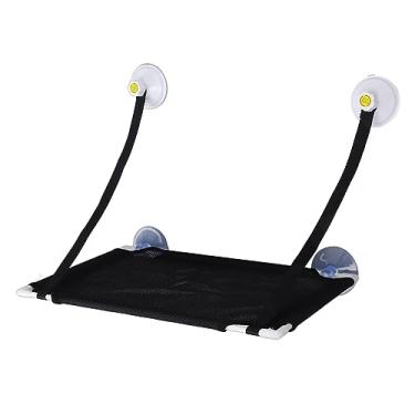 Imagem de Acouto Rede Confortável para Janela de Gato Com Ventosas Fortes - Poleiro Montado na Janela Respirável para Brincar, Escalar e Relaxar