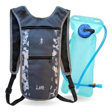 Imagem de Mochila De Hidratação Bolsa Ciclismo Térmica Camuflada Cinza