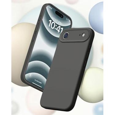 Imagem de Capa de silicone projetada para iPhone Air – Upgrade Defender Liquid Silicone [câmera totalmente coberta] [forro de microfibra macio antiarranhões] capa protetora fina à prova de choque para iPhone 17