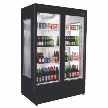 Imagem de Cervejeira Vertical Frilux 1200 Litros Preto 2 Portas de Vidro Aquecido 220V RF-018