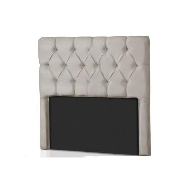 Imagem de Painel de Cama Box Estofada Solteiro Califórnia Suede Bege - Probel