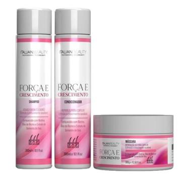 Imagem de Kit Alto Impacto Therapy Hair Hidratação E Crescimento 900Ml - Italian