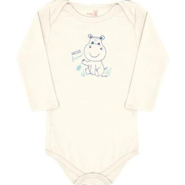 Imagem de Body mang long bebe 13562 kiko e kika - Kiko baby, Bege, RN