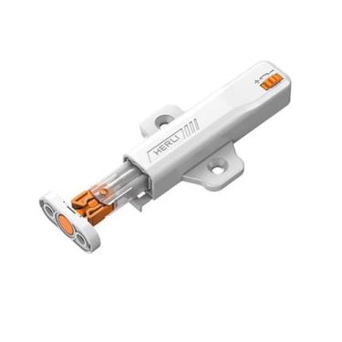 Imagem de Empurrar para abrir trava de toque amortecedor amortecedor pressão gaveta batente de porta (branco)