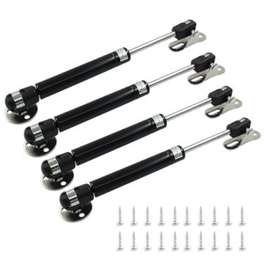 Imagem de Augiimor Suporte de tampa de escoras a gás 20N/2.0 kg, escoras a gás de 20 polegadas, molas a gás, amortecedores de gabinete, dobradiça de tampa para caixa de brinquedos de gabinete, pacote com 4