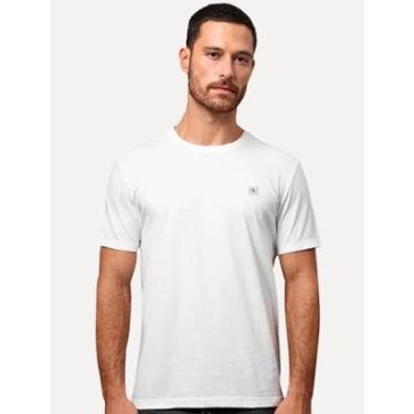 Imagem de Camiseta Calvin Klein Jeans Masculina CK Embroidery Patch Branca-Masculino