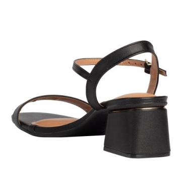 Imagem de Sandália Feminina Vizzano Pelica Preta, Preto, 38