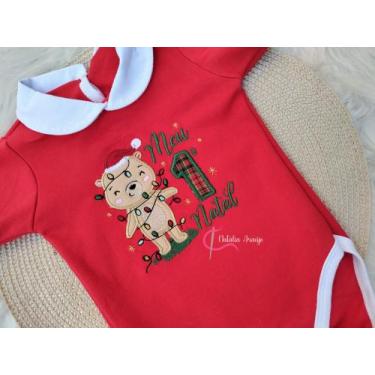 Imagem de Body de bebê personalizado de Natal cavado - Natália Araujo HD, Ursinh