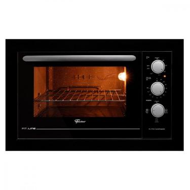 Imagem de Forno Elétrico Fischer Fit Line Embutir 48L Preto 127V