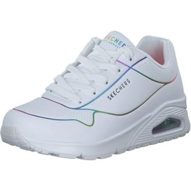 Imagem de Skechers Tênis feminino Uno-Electric Lines, Branco/Multi, 41