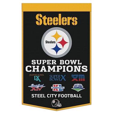 Imagem de WinCraft Faixa do campeonato Pittsburgh Steelers 61 cm x 96,5 cm