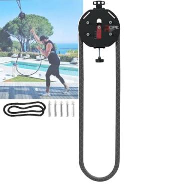 Imagem de CNAOHGHN Sistema De Polia De Cabo PortáTil Para Academia Em Casa, Treinador De Corda Infinita Para Academia, Ajuste De ResistêNcia Por BotãO (0~30kg) Para BraçOs,AbdôMen E Treino De Corpo Inteiro