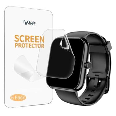 Imagem de Frgnie Protetor de tela projetado para relógio inteligente SENBONO IDW25 (pacote com 6) película TPU transparente HD projetada para Cillso Smart Watch 1,83''