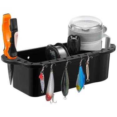 Imagem de Organizador de bebidas e equipamentos marítimos, suporte de barco com suporte de copo, comporta caneca de 9,4 cm, ferramentas de pesca, tesouras