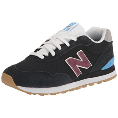 Imagem de New Balance Tênis masculino 515 V3 Classic, Preto/azul celeste, 45