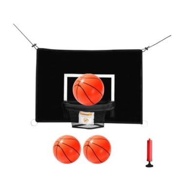 Imagem de Mini Basketball Hoop for Trampoline Universal with Pump and 3 Mini Basketballs for Dunking Replacement Lightweight Kids Outdoor Sports, Style F
