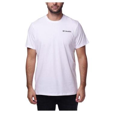 Imagem de Camiseta Masculina Columbia MC Basic Branca - 3203, GG