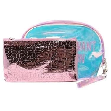 Imagem de Forest & Twelfth Bolsas organizadoras de maquiagem de viagem, bolsas de cosméticos elegantes e versáteis para mulheres, bolsa de higiene pessoal compacta para itens essenciais de beleza - meninas, 2