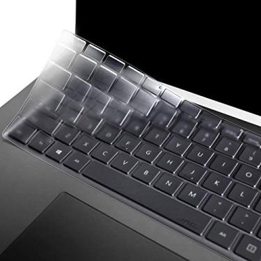 Imagem de OHGO Capa protetora de teclado transparente ultrafina para laptop Microsoft Surface 3/4/5/6 2019~2023, 34.3 cm/38.1 cm, Studio 2 (2023+)/Surface Laptop Studio 36.6 cm (2021+), layout de teclado dos