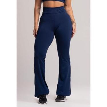 Imagem de Calça Feminina Flare Estampada Pantalona Cintura Alta Mvb Modas-Feminino