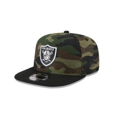Imagem de BONE NEW ERA 9FIFTY A-FRAME LAS VEGAS RAIDERS NFL SALUTE SERVICE 2025 MILITAR-Masculino