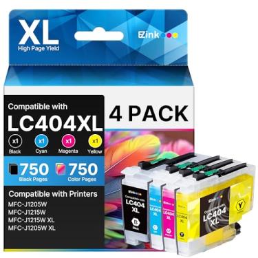 Imagem de E-Z Ink Cartuchos de tinta LC404 MFC-J1205W LC404XL Impressora MFC-J1215W
