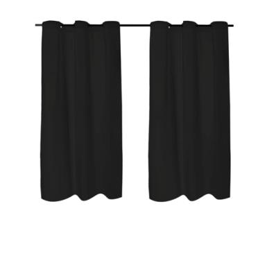 Imagem de Cortina Nobre Lar com Ilhós, 270x180cm, 100% Poliéster com PVC (Preto)