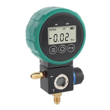 Imagem de RiToEasysports Medidor de Pressão Digital, Ferramenta HVAC de Controle de Válvula de Esfera Com Sensor de Alta Precisão para Sistemas de Ar Condicionado, Mede Pressão de 0-5MPa e Temperatura de