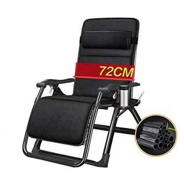 Imagem de YYBOES Cadeiras reclináveis dobráveis, cadeiras, espreguiçadeiras, cadeiras de praia, espreguiçadeiras, pernas de aço quadradas ao ar livre, super largura 67/72 cm, praia, pátio, jardim, acampamento