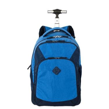 Imagem de Mochila Sestini com Rodinhas Rollingg 2 Double Azul